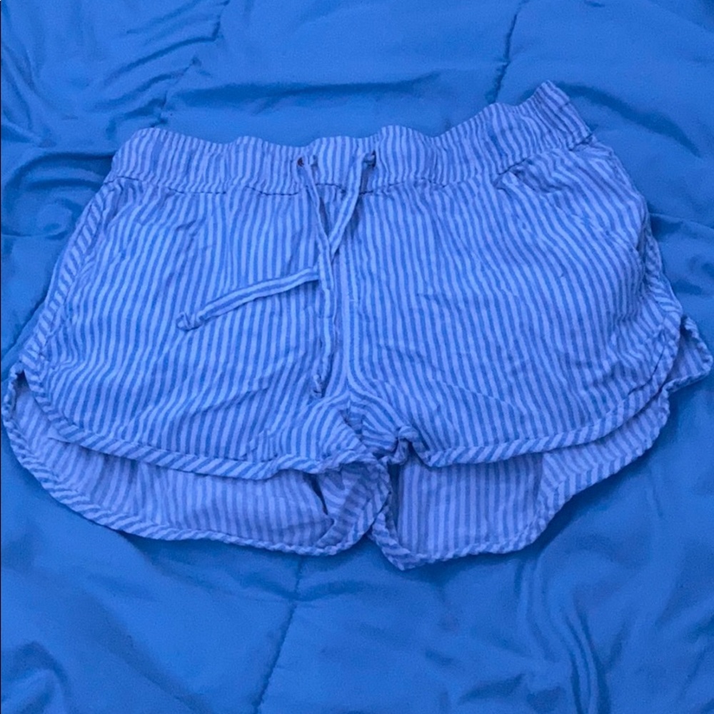 striped shorts